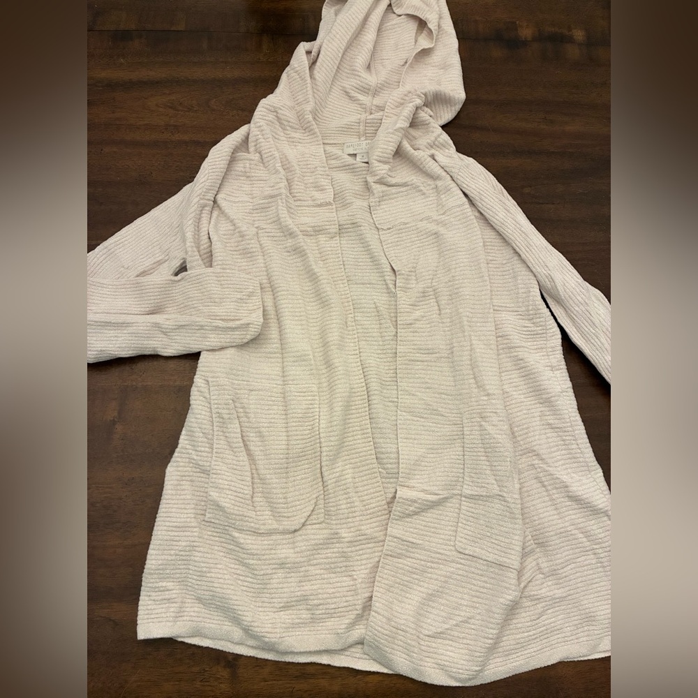 Barefoot Dreams Cardigan Sweater Women’s Medium Cream Cozy Chic Ultra Lite